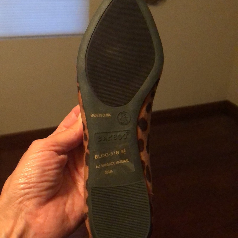 Bamboo Leopard Print Flats - Picture 6 of 6